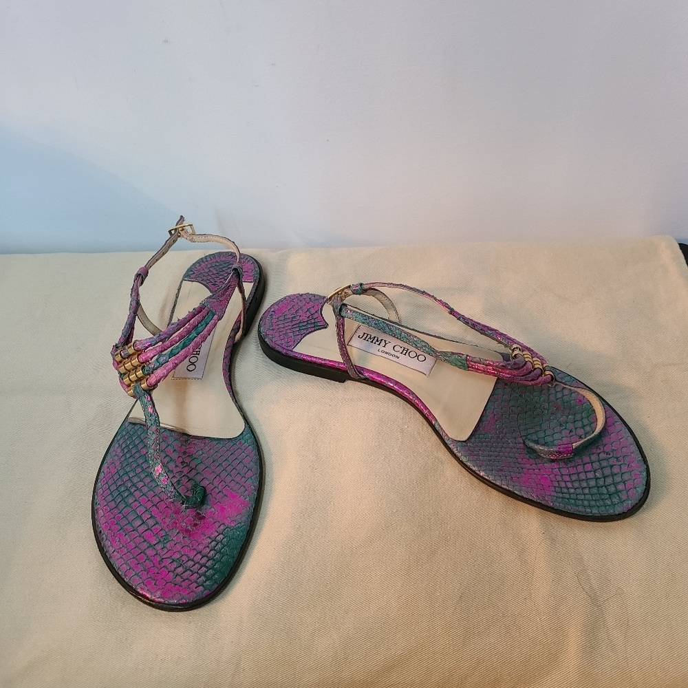Jimmy Choo Phython Sandals